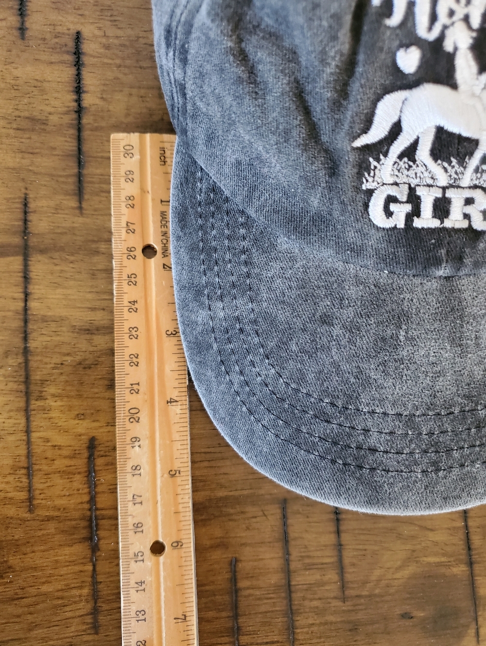 Bundle: 2 Distressed Horse Lover Baseball Caps - Barn Hair & Horse Girl - Picture 11 of 12